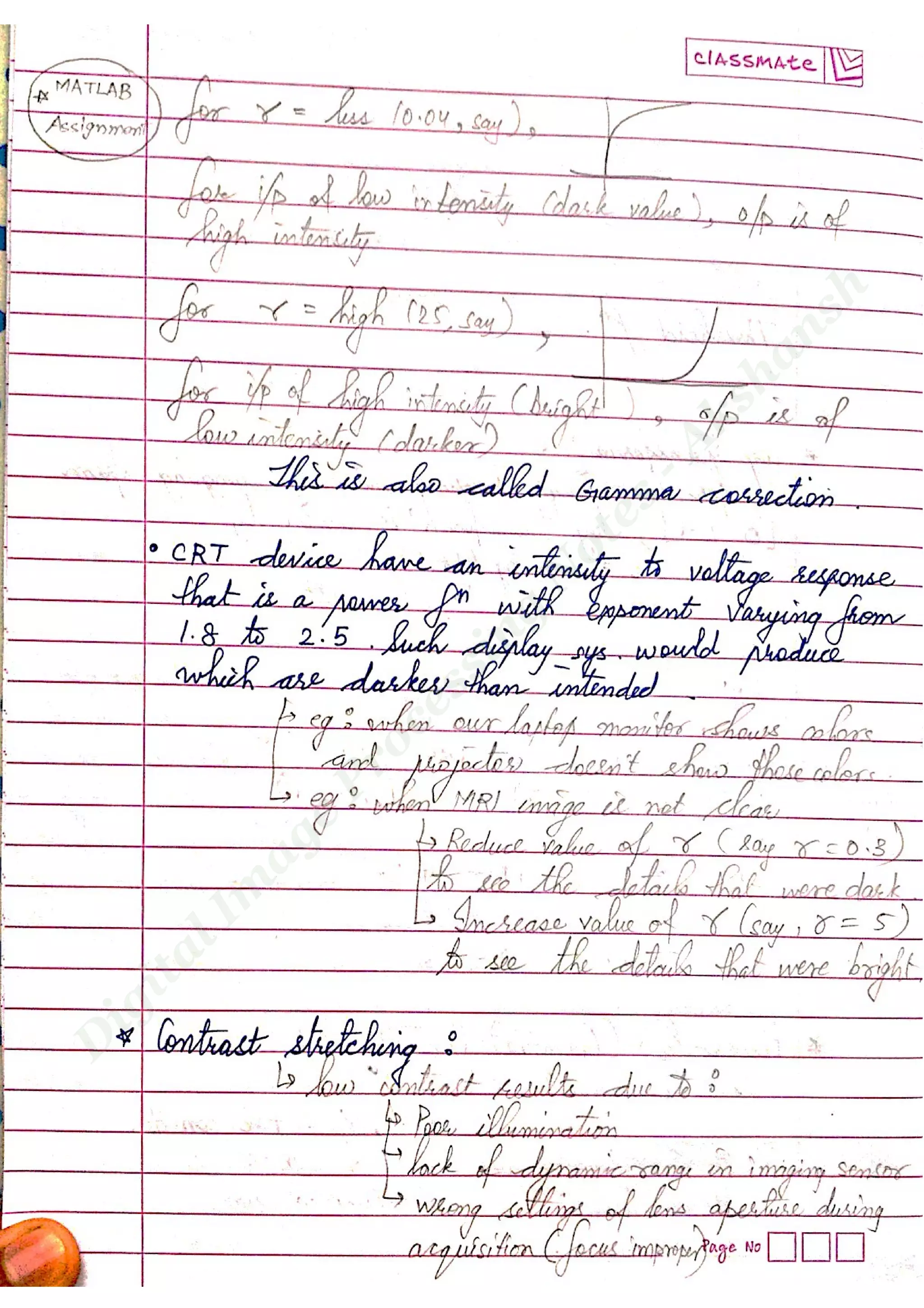Digital Image Processing Notes - Akshansh | PDF