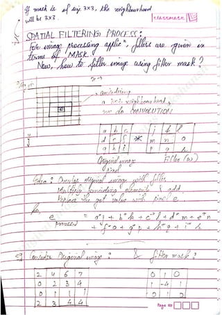 Digital Image Processing Notes - Akshansh | PDF