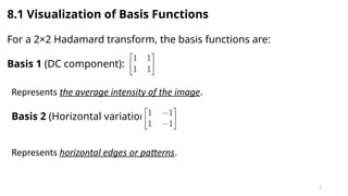 Hadamard Transform (Digital Image Processing - Lecture 8) | PPTX