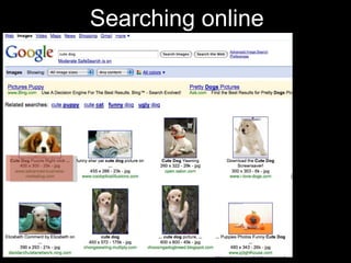 Searching online 