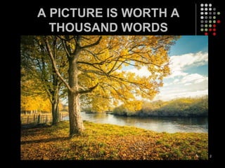 A PICTURE IS WORTH A
THOUSAND WORDS
2
 