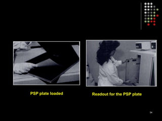 PSP plate loaded Readout for the PSP plate
54
 