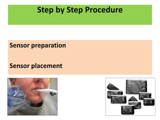 Step by Step Procedure
Sensor preparation
Sensor placement
 