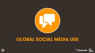 50
GLOBAL SOCIAL MEDIA USE
 