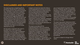 55
This report has been compiled by We Are
Social Ltd (“We Are Social”) and Hootsuite
Inc. (“Hootsuite”) for informational purposes
only, and relies on data from a variety of
sources, including but not limited to public
and private companies, market research
firms, government agencies, NGOs, and
private individuals. While We Are Social and
Hootsuite strive to ensure that all data and
charts contained in this report are, as at the
time of publishing, accurate and up-to-date,
neither We Are Social nor Hootsuite shall be
responsible for any errors or omissions
contained in this report, or for the results
obtained from its use.
All information contained in this report is
provided "as is", with no guarantee
whatsoever of its accuracy, completeness,
correctness or non-infringement of third-
party rights and without warranty of any
kind, express or implied, including without
limitation, warranties of merchantability or
fitness for any particular purpose. This report
contains data, tables, figures, maps, flags,
analyses and technical notes that relate to
various geographical territories around the
world, however reference to these territories
and any associated elements (including
names and flags) does not imply the
expression of any opinion whatsoever on the
part of We Are Social, Hootsuite or any of the
featured brands, nor any of those
organisations’ partners, affiliates, employees
or agents, concerning the legal status of any
country, territory, city or area or of its
authorities, or concerning the delimitation of
its frontiers or boundaries.
This report is provided with the
understanding that it does not constitute
professional advice or services of any kind,
and should therefore not be substituted for
independent investigations, thought or
judgment. Accordingly, neither We Are
Social, Hootsuite, nor any of the brands or
organisations featured or cited herein, nor
any of their partners, affiliates, group
companies, employees or agents shall, to the
fullest extent permitted by law, be liable to
you or anyone else for any direct, indirect,
punitive, incidental, special, consequential,
exemplary or similar loss or damage, or loss
or damage of any kind, suffered by you or
anyone else as a result of any use, action or
decision taken by you or anyone else in any
way connected to this report or the
information contained herein, or the result(s)
thereof, even if advised of the possibility of
such loss or damage.
This report may contain references to third
parties, however this report does not endorse
any such third parties or their products or
services, nor is this report sponsored,
endorsed or associated with such third
parties. Except for those portions of this
report relating to Hootsuite, this report and
any opinions contained herein have been
prepared by We Are Social and have not
been specifically approved or disapproved
by Hootsuite.
This report is subject to change without
notice.
DISCLAIMER AND IMPORTANT NOTES
 