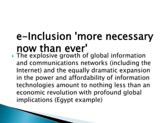 Digital inclusion and exclusion | PPTX