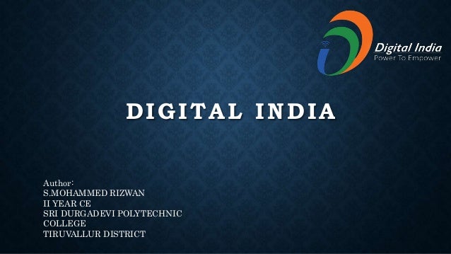 digital india presentation in powerpoint