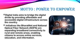 digital india initiative of indian government | PPTX