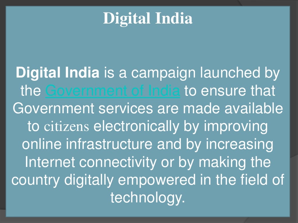 Digital india ppt