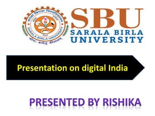 Presentation on digital India
 