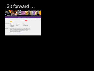 Sit forward … picturesque 