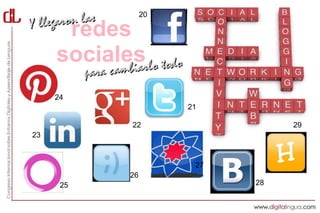 20

      redes
     sociales
     24
                     21

           22                   29
23



                      27
           26
      25                   28
 