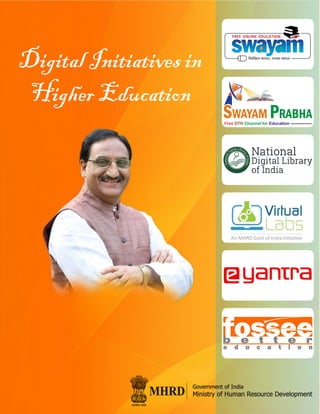 Government of India
Ministry of Human Resource Development
Government of India
Ministry of Human Resource Development
MHRD
MHRD
Digital Initiatives in
Higher Education
Digital Initiatives in
Higher Education
 