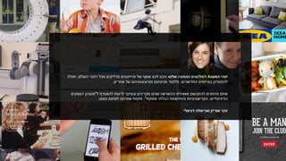 ‫המצגת‬ ‫זוהי‬‫ושמונה‬ ‫השלושים‬‫שלנו‬-‫העולם‬ ‫רחבי‬ ‫מכל‬ ‫מדליקים‬ ‫פרויקטים‬ ‫של‬ ‫אוסף‬ ‫לכם‬ ‫הכנו‬,‫תוכלו‬
‫החדשניים‬ ‫במיזמים‬ ‫להתעדכן‬,‫אחרים‬ ‫של‬ ‫ומרעיונותיהם‬ ‫מניסיונם‬ ‫וללמוד‬.
‫ל‬ ‫להצטרף‬ ‫לרצות‬ ‫ובעיקר‬ ‫מקרינים‬ ‫שהם‬ ‫ההשראה‬ ‫מאווירת‬ ‫להתבשם‬ ‫מוזמנים‬ ‫אתם‬"‫העסקים‬ ‫מועדון‬
‫הדיגיטליים‬,‫פוסקת‬ ‫הבלתי‬ ‫והחדשנות‬ ‫הקריאטיביות‬."‫כמונו‬ ‫לפחות‬ ‫שתיהנו‬ ‫מקוות‬.
‫דניאלי‬ ‫ואריאלה‬ ‫אוריין‬ ‫זהר‬
 