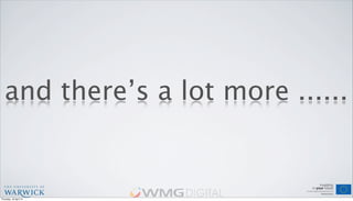 and there’s a lot more ......
Thursday, 18 April 13
 