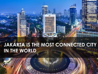 JAKARTA IS THE MOST CONNECTED CITY
IN THE WORLD
 