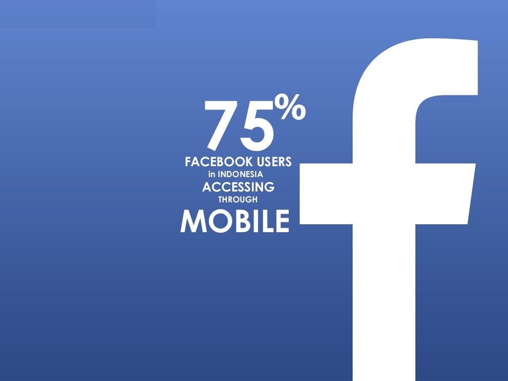 75FACEBOOK USERS in INDONESIA ACCESSING
