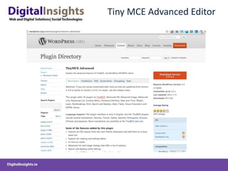 Tiny MCE Advanced Editor