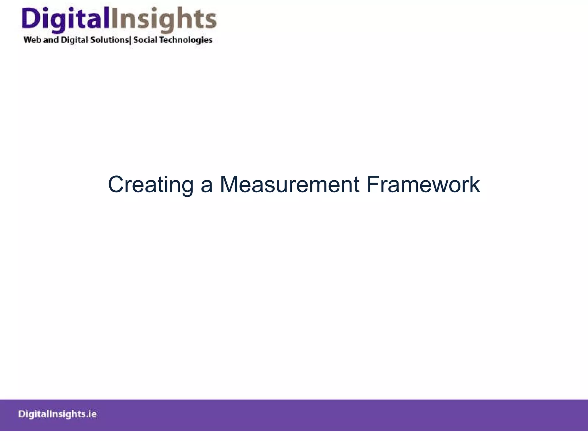 Creating a Measurement Framework 