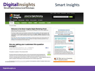 Embed and measure calls to action. If we can get people to a landing page, we should. Some Irish Blogs