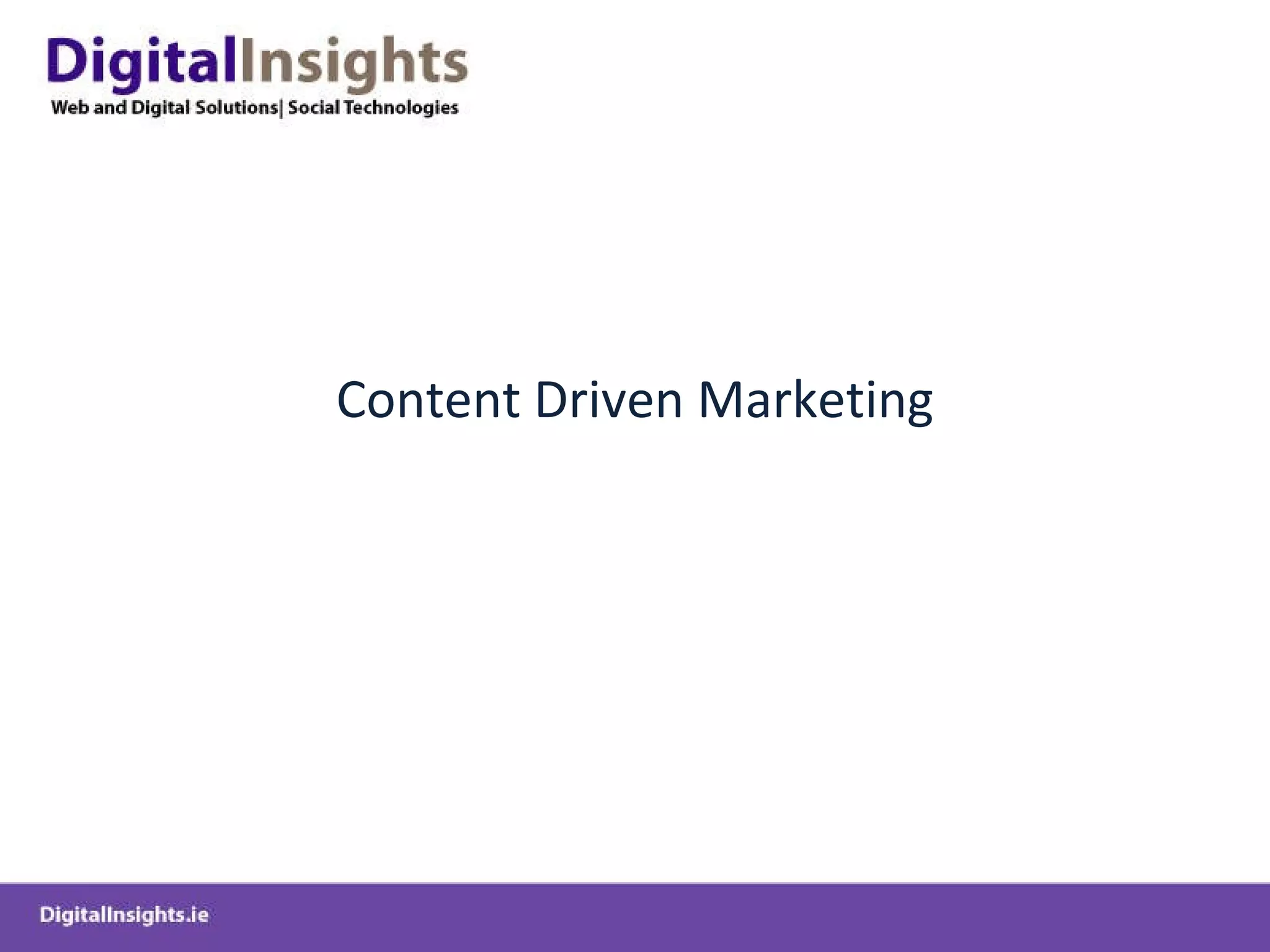 Content Driven Marketing 