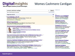 Womes Cashmere Cardigan
 