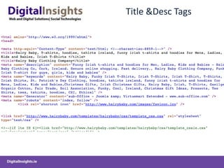 Title &Desc Tags
 