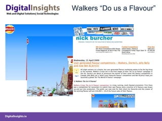 Walkers “Do us a Flavour”  