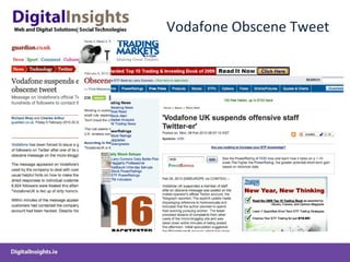 Vodafone Obscene Tweet 