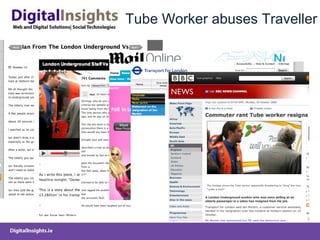 Tube Worker abuses Traveller 