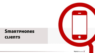 Smartphones
clients
 