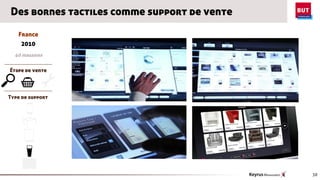 Des bornes tactiles comme support de vente

   France
    2010
  40 magasins

Étape de vente

MSG
Type de support




                                             38
 