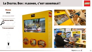 La Digital Box : flasher, c’est assemblé !

    Monde
     2010
62 magasins LEGO

Étape de vente

MSG
Type de support




                                             41
 