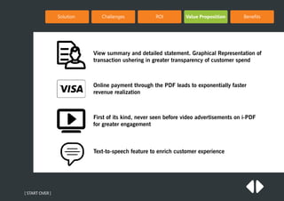 View summary and detailed statement. Graphical Representation of
transaction ushering in greater transparency of customer ...