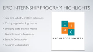 EPIC Knowledge Society - Digital Internship Programs | PDF