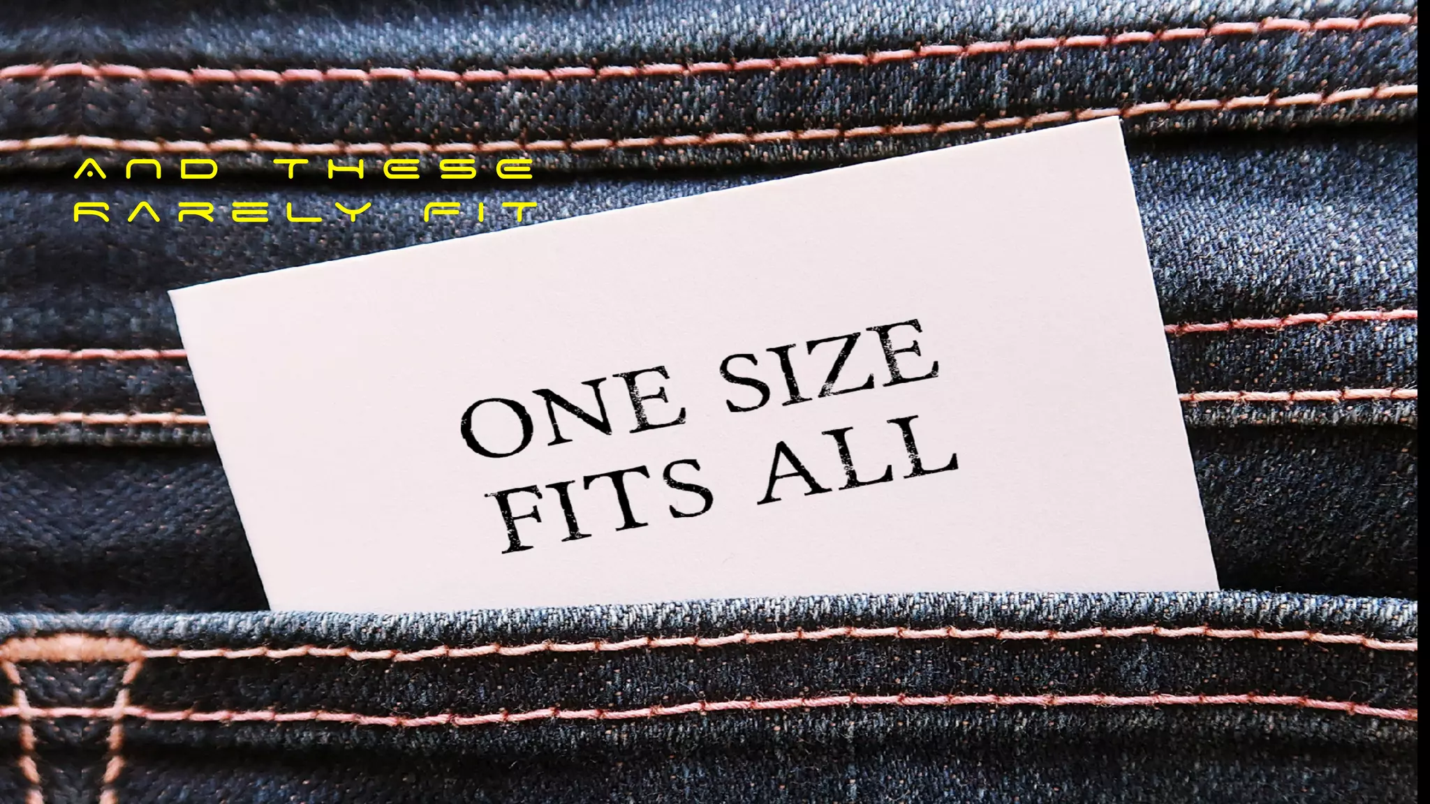 A N D T H E S E
R a r e l y F I T
 