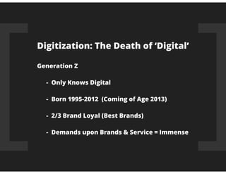 'Digital' is Dead. Long live Digital.