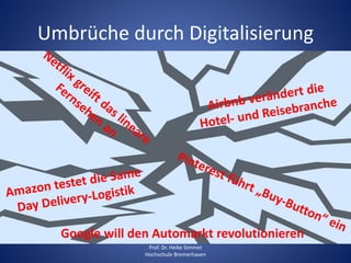 Umbrüche durch Digitalisierung
Google will den Automarkt revolutionieren
Prof. Dr. Heike Simmet
Hochschule Bremerhaven
 