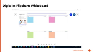 Office 365 Akademie
Digitales Flipchart: Whiteboard
 