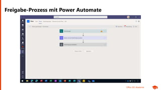 Office 365 Akademie
Freigabe-Prozess mit Power Automate
 