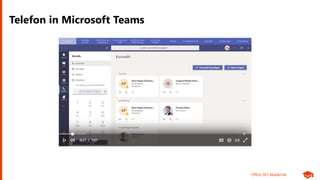 Office 365 Akademie
Telefon in Microsoft Teams
 