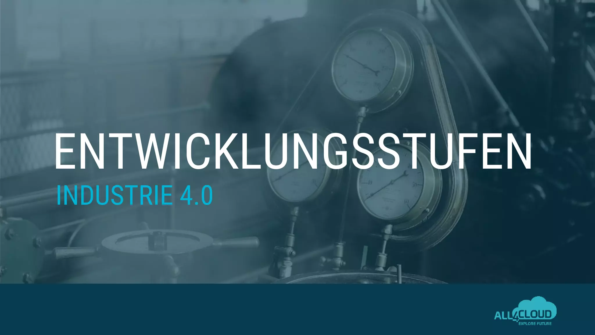 ENTWICKLUNGSSTUFEN
INDUSTRIE 4.0
 