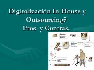 Digitalización In House y Outsourcing?  Pros  y Contras.  