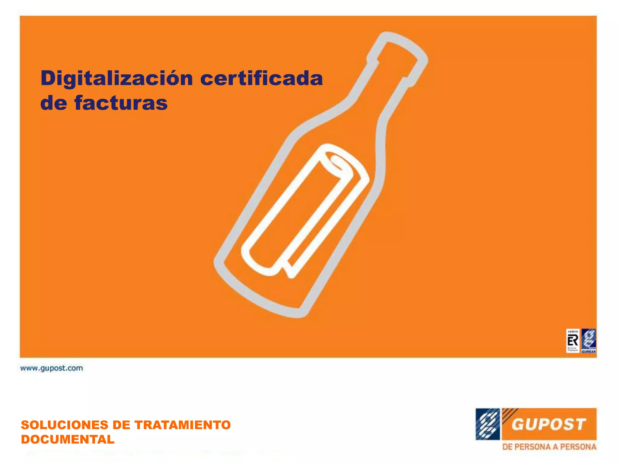 Digitalización certificada de facturas