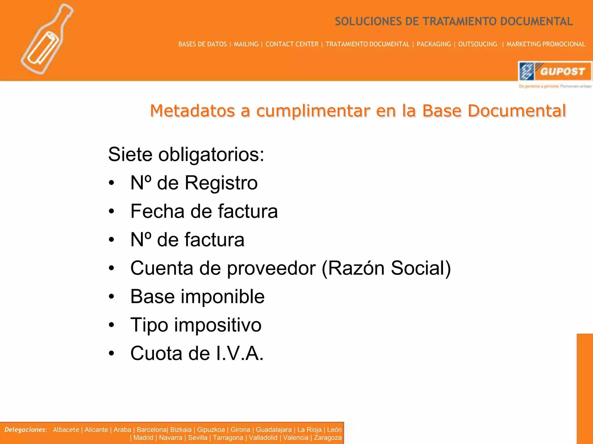 Digitalización certificada de facturas