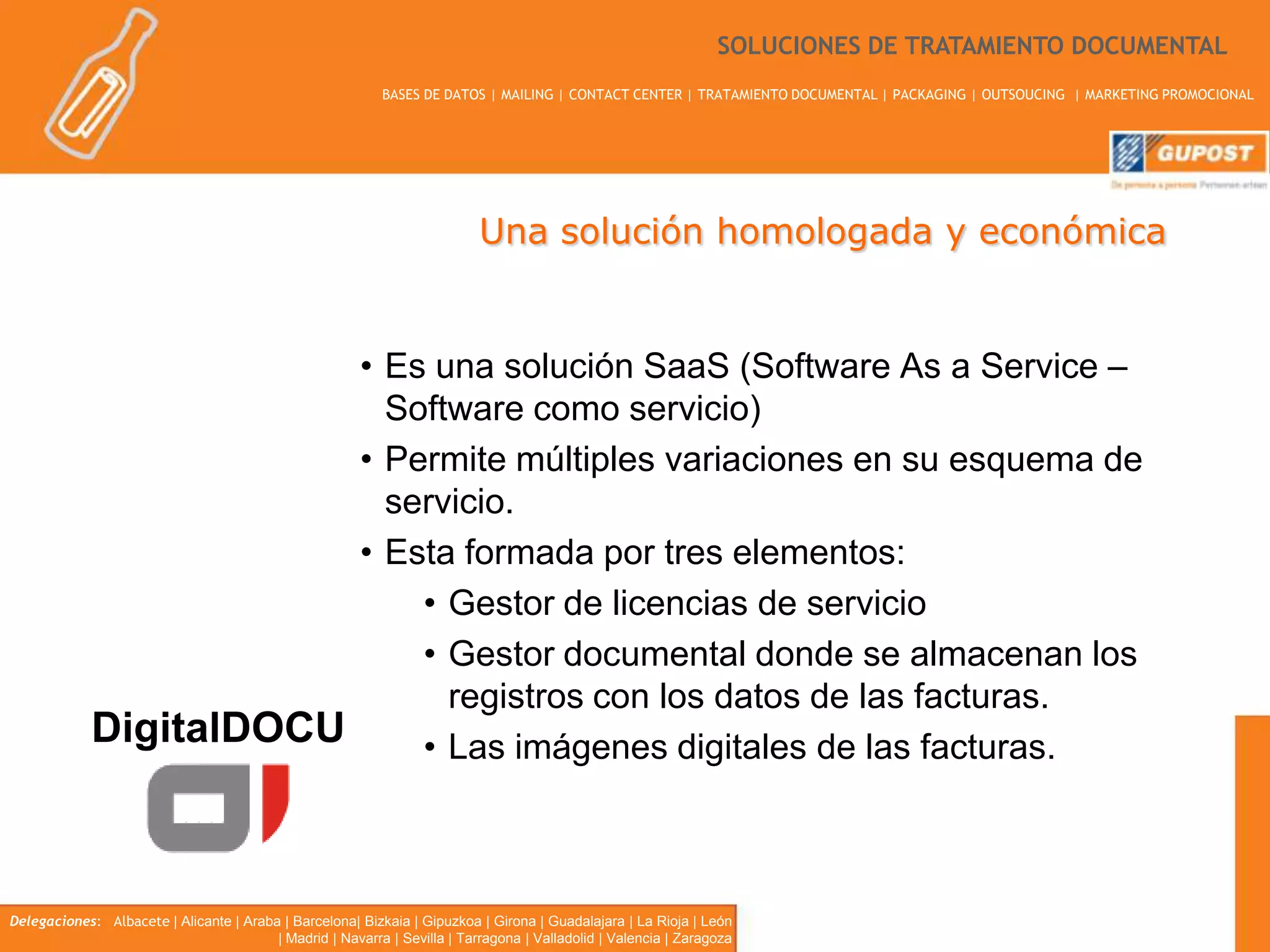 Digitalización certificada de facturas