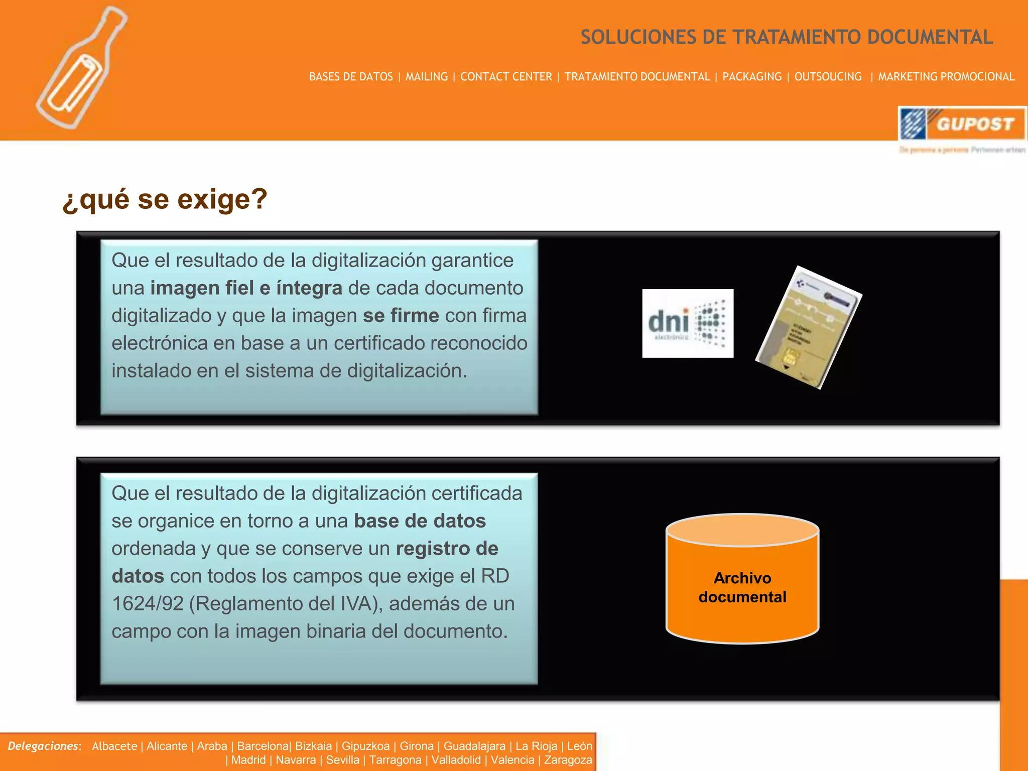Digitalización certificada de facturas
