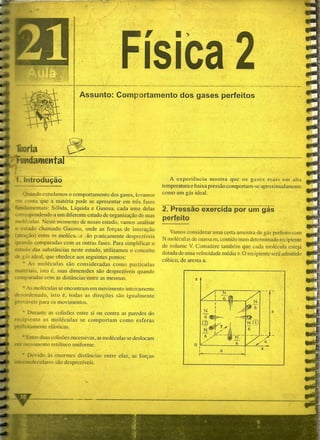 Apostila de Fíisica do Colégio Geo Sobralense 1998