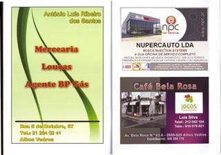 ~~[k§)     [bQDcr~ ~n~n[K§)
                          @}~~~
                                                                        npc
                                                                        car servlce



                                                      NUPERCAUTO LDA
                                                          BOSCH INJECTION SYSTEMS
                                                     A SUA OFICINA DE SERViÇO COMPLETO
                                             PINTURA BATE-CHAPA MECÂNICA DIAGNÓSTICO. SERViÇOS RÁPIDOS,
                                            PREPARAÇÃO E APRESENTAÇÃO DE VIATURAS A INSPECÇÕES PERIÓDICAS



                                            ~
                                            ~G~·~~
                                                     __ ~Lm             __               .IIJ




~0    0  00 @Q[)üQ[)[b[j@~®7J
lJ0008 ~~ ~OO @~ 4}~
~ÜiJ®0    W@0[fC§k)
 