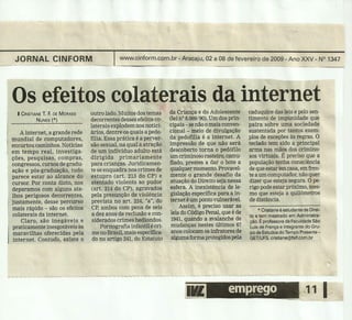 OS EFEITOS COLATERAIS DA INTERNET